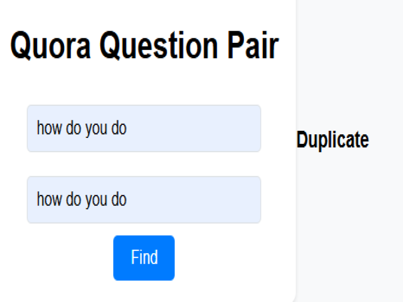 Question Pair match